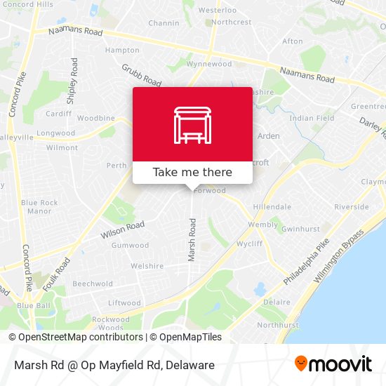 Mapa de Marsh Rd @ Op Mayfield Rd