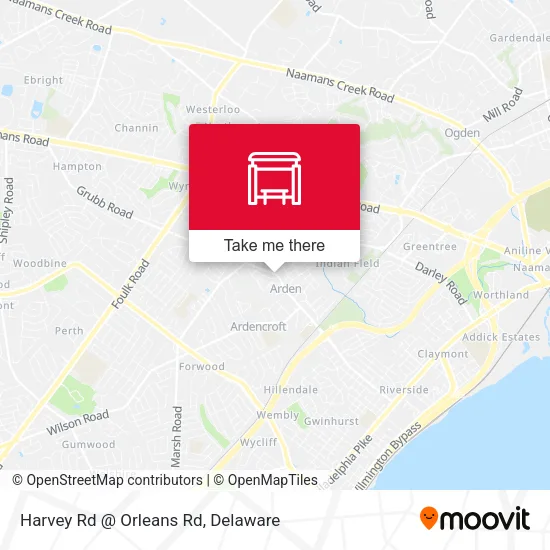 Mapa de Harvey Rd @ Orleans Rd