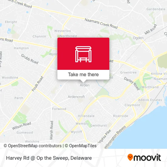 Mapa de Harvey Rd @ Op the Sweep