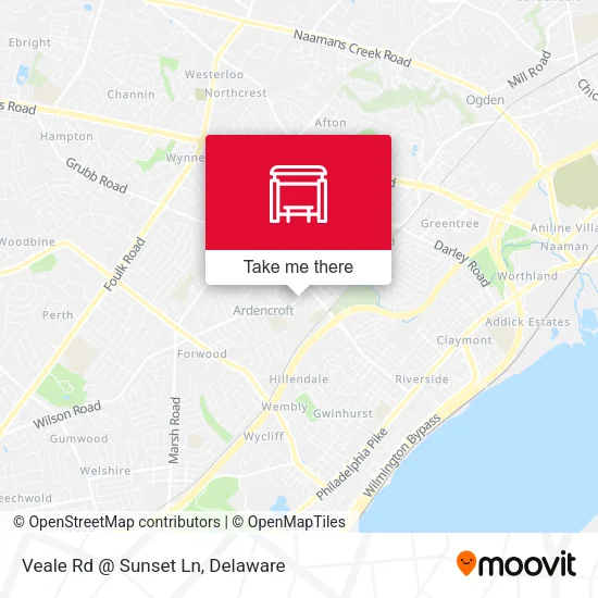 Veale Rd @ Sunset Ln map