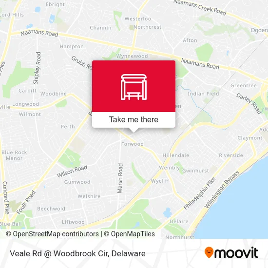 Mapa de Veale Rd @ Woodbrook Cir