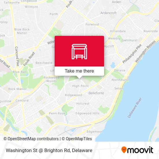Mapa de Washington St @ Brighton Rd