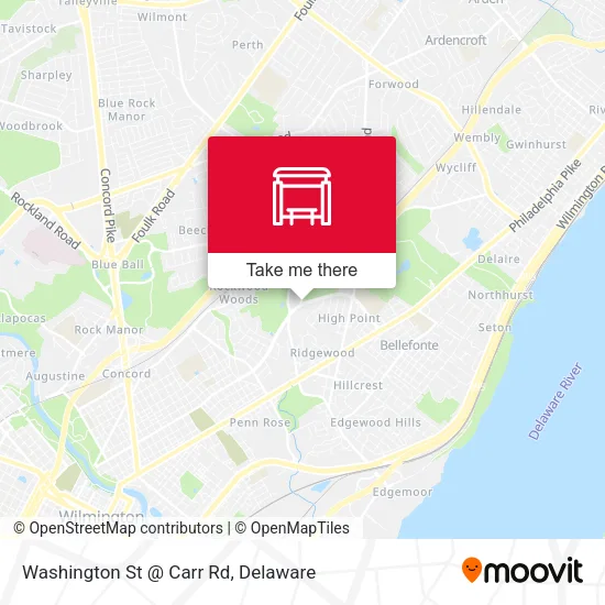 Mapa de Washington St @ Carr Rd