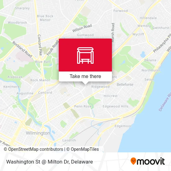 Washington St @ Milton Dr map