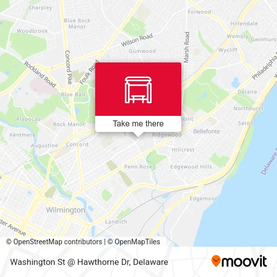 Washington St @ Hawthorne Dr map