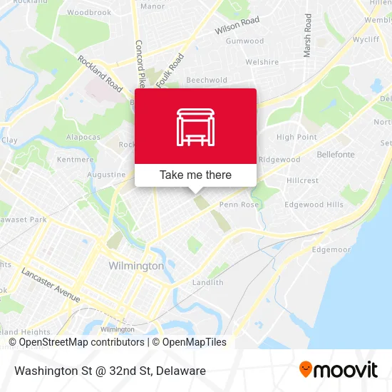 Mapa de Washington St @ 32nd St
