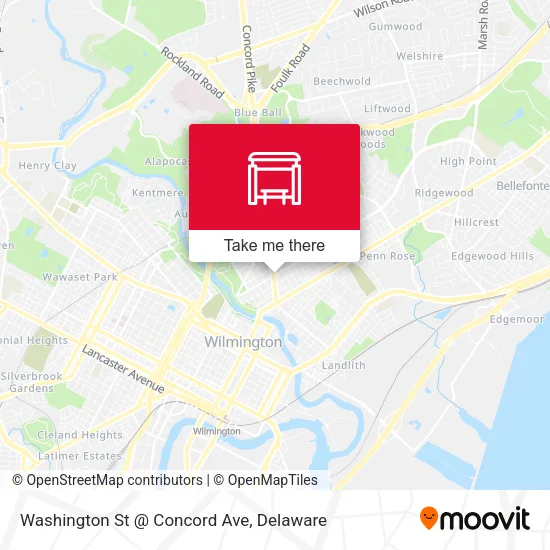 Mapa de Washington St @ Concord Ave