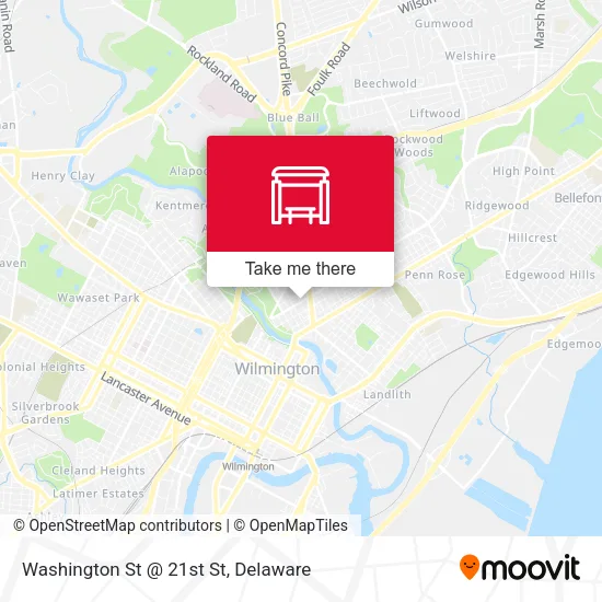 Mapa de Washington St @ 21st St