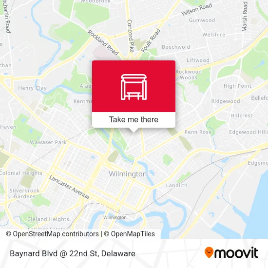 Mapa de Baynard Blvd @ 22nd St