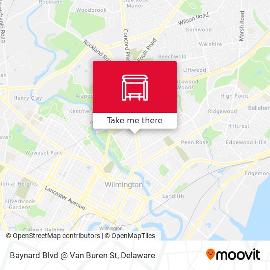 Baynard Blvd @ Van Buren St map