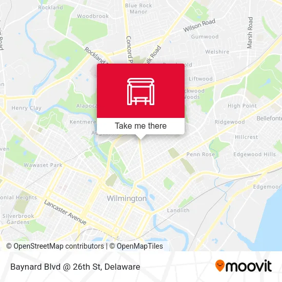Mapa de Baynard Blvd @ 26th St