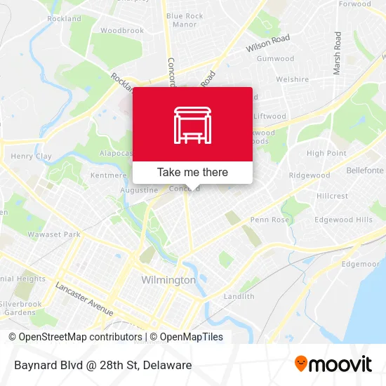 Mapa de Baynard Blvd @ 28th St