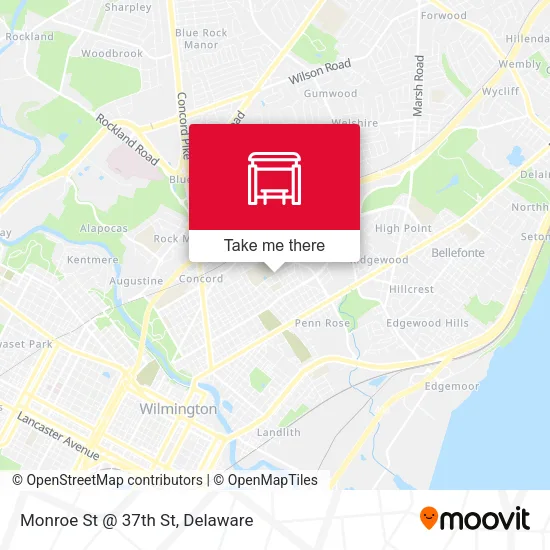 Monroe St @ 37th St map