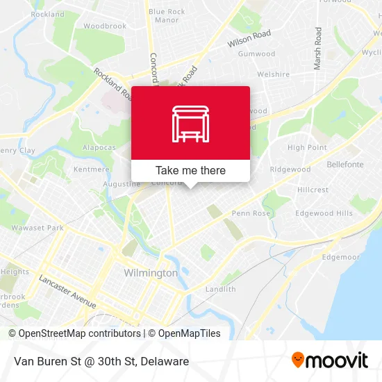 Van Buren St @ 30th St map