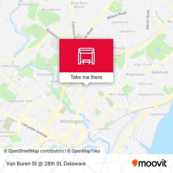 Mapa de Van Buren St @ 28th St