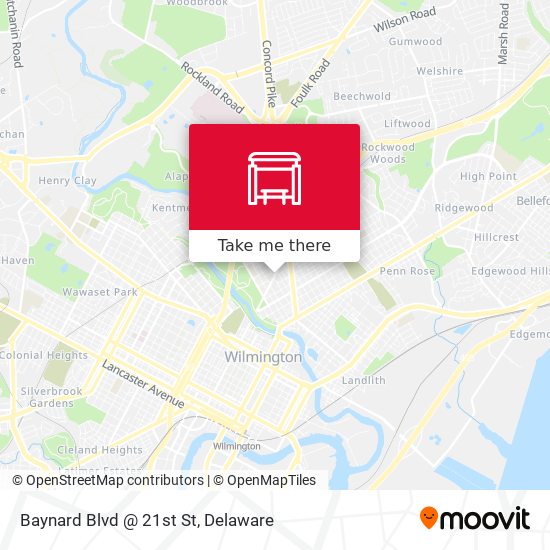 Mapa de Baynard Blvd @ 21st St
