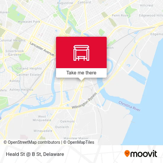 Mapa de Heald St @ B St
