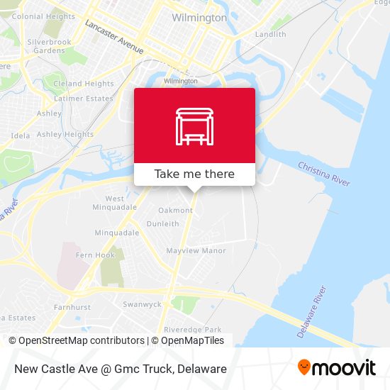 Mapa de New Castle Ave @ Gmc Truck