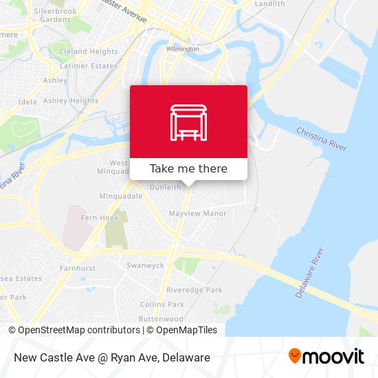 New Castle Ave @ Ryan Ave map