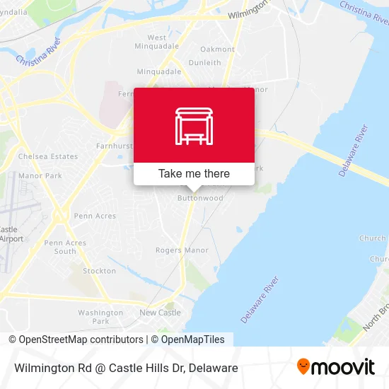 Wilmington Rd @ Castle Hills Dr map