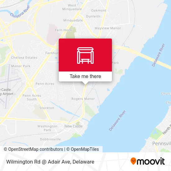 Mapa de Wilmington Rd @ Adair Ave