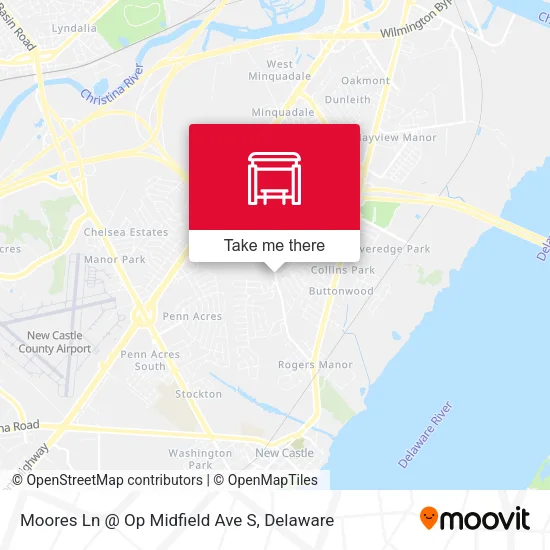 Moores Ln @ Op Midfield Ave S map