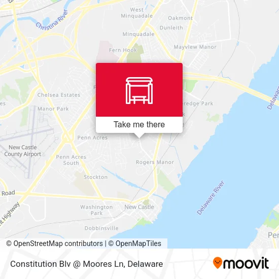 Constitution Blv @ Moores Ln map