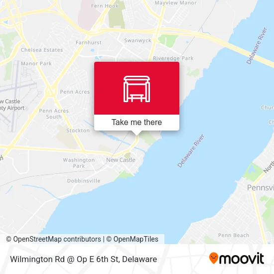Wilmington Rd @ Op E 6th St map