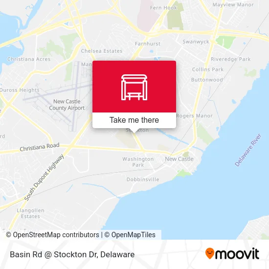 Mapa de Basin Rd @ Stockton Dr