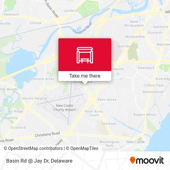 Mapa de Basin Rd @ Jay Dr