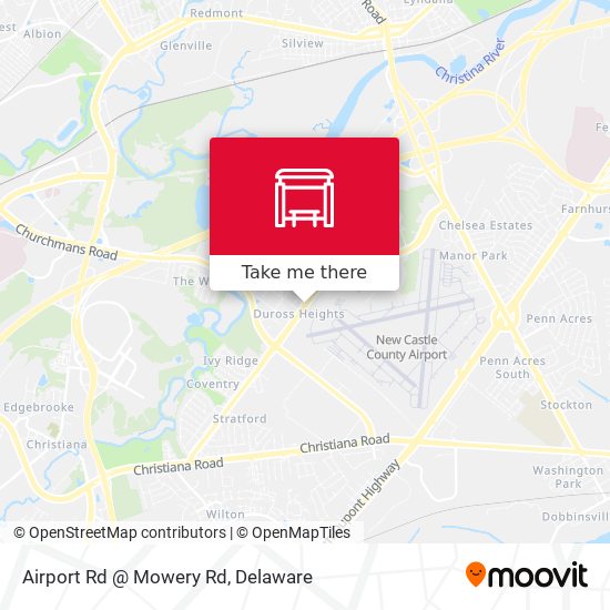 Airport Rd @ Mowery Rd map