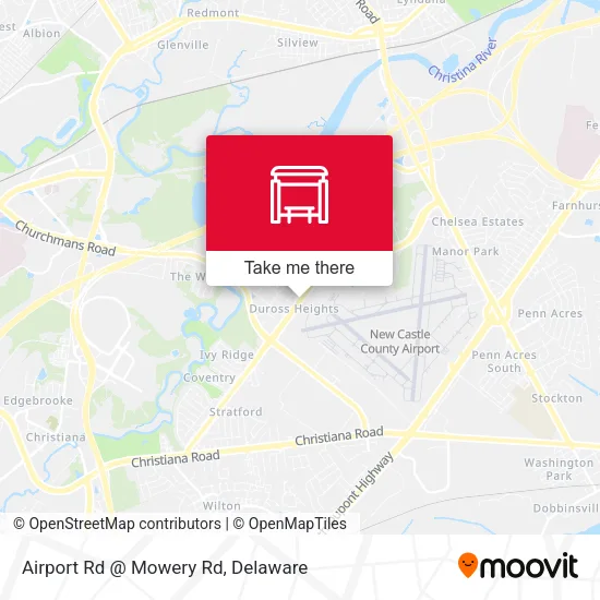 Airport Rd @ Mowery Rd map