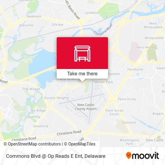 Mapa de Commons Blvd @ Op Reads E Ent