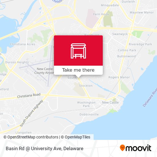 Basin Rd @ University Ave map