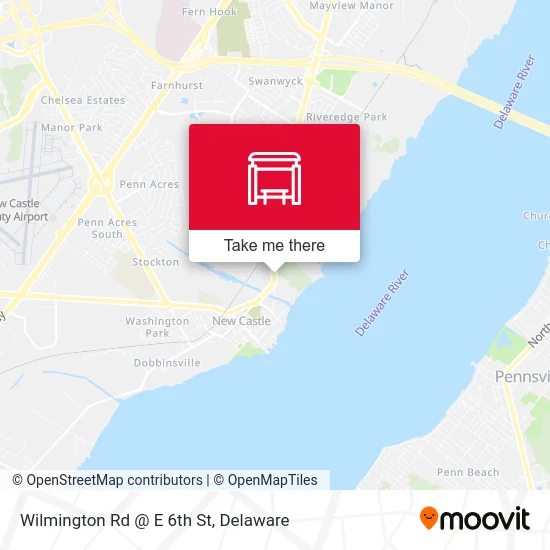 Wilmington Rd @ E 6th St map