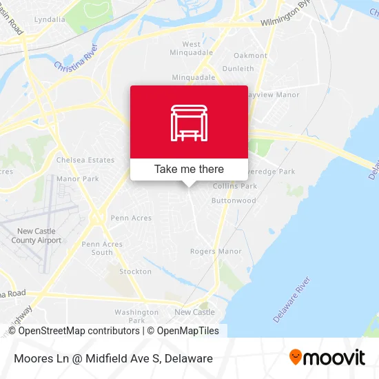 Moores Ln @ Midfield Ave S map