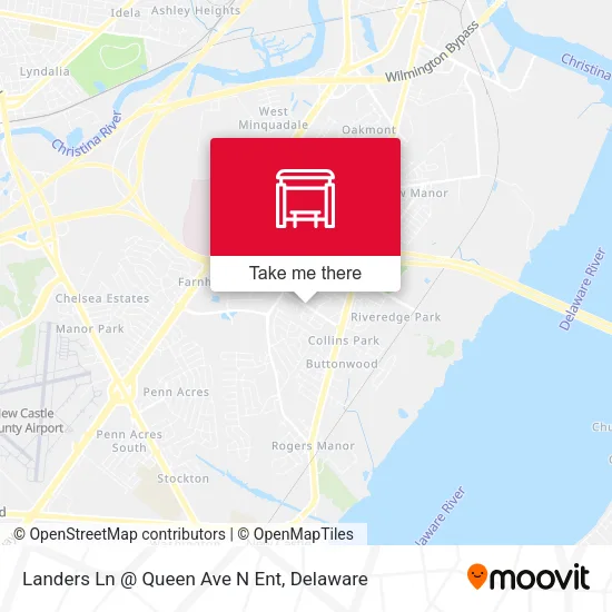 Landers Ln @ Queen Ave N Ent map