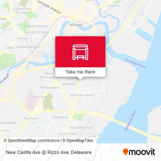 New Castle Ave @ Rizzo Ave map
