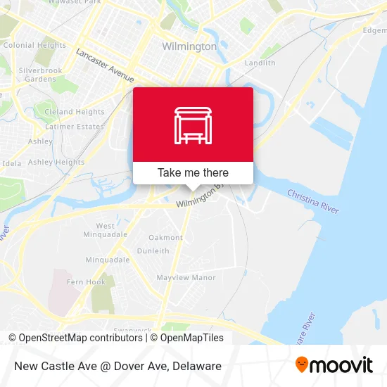 Mapa de New Castle Ave @ Dover Ave