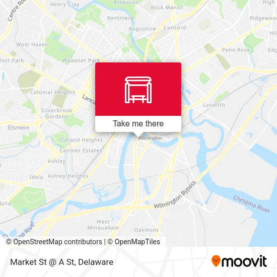 Mapa de Market St @ A St