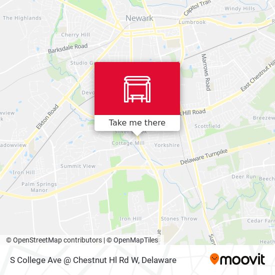 Mapa de S College Ave @ Chestnut Hl Rd W