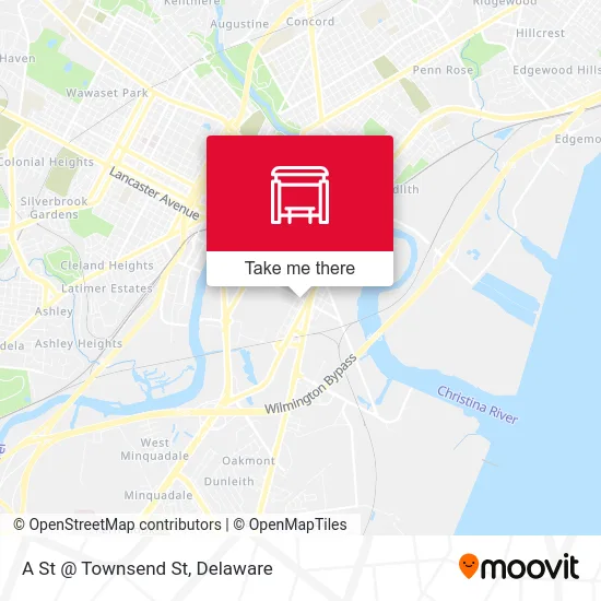 A St @ Townsend St map