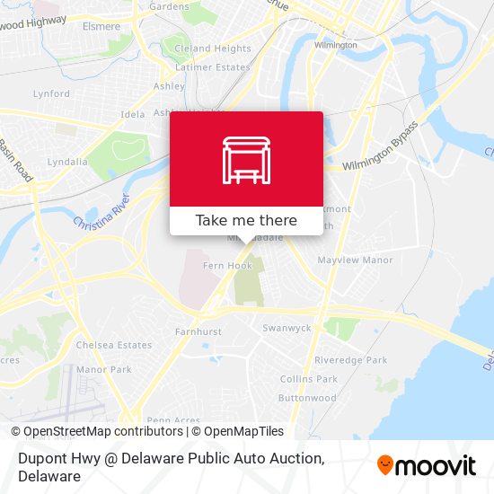 Dupont Hwy @ Delaware Public Auto Auction map