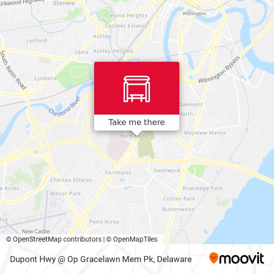 Mapa de Dupont Hwy @ Op Gracelawn Mem Pk