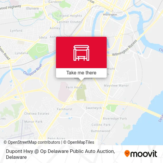 Dupont Hwy @ Op Delaware Public Auto Auction map