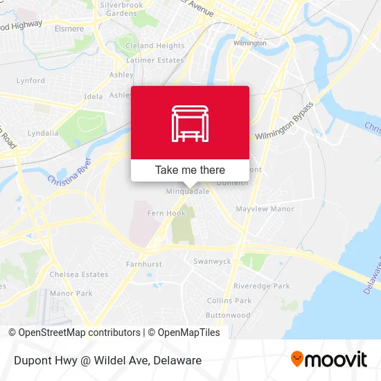 Dupont Hwy @ Wildel Ave map