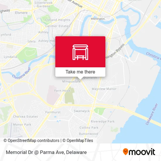 Memorial Dr @ Parma Ave map