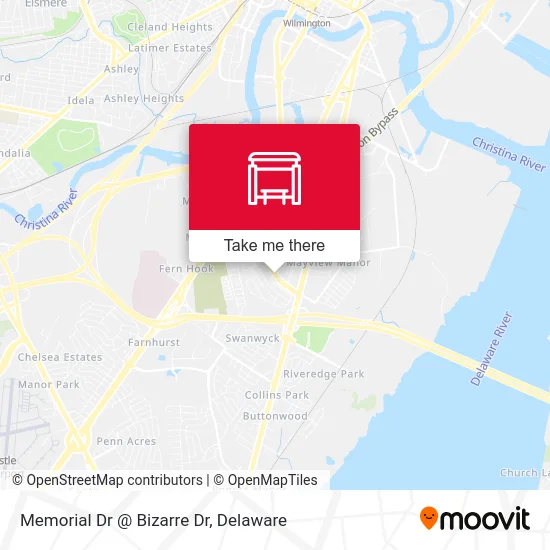 Memorial Dr @ Bizarre Dr map