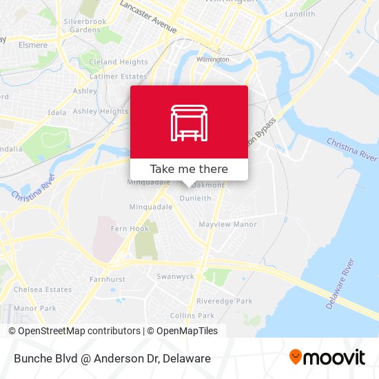 Mapa de Bunche Blvd @ Anderson Dr