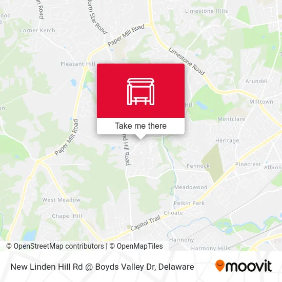 New Linden Hill Rd @ Boyds Valley Dr map